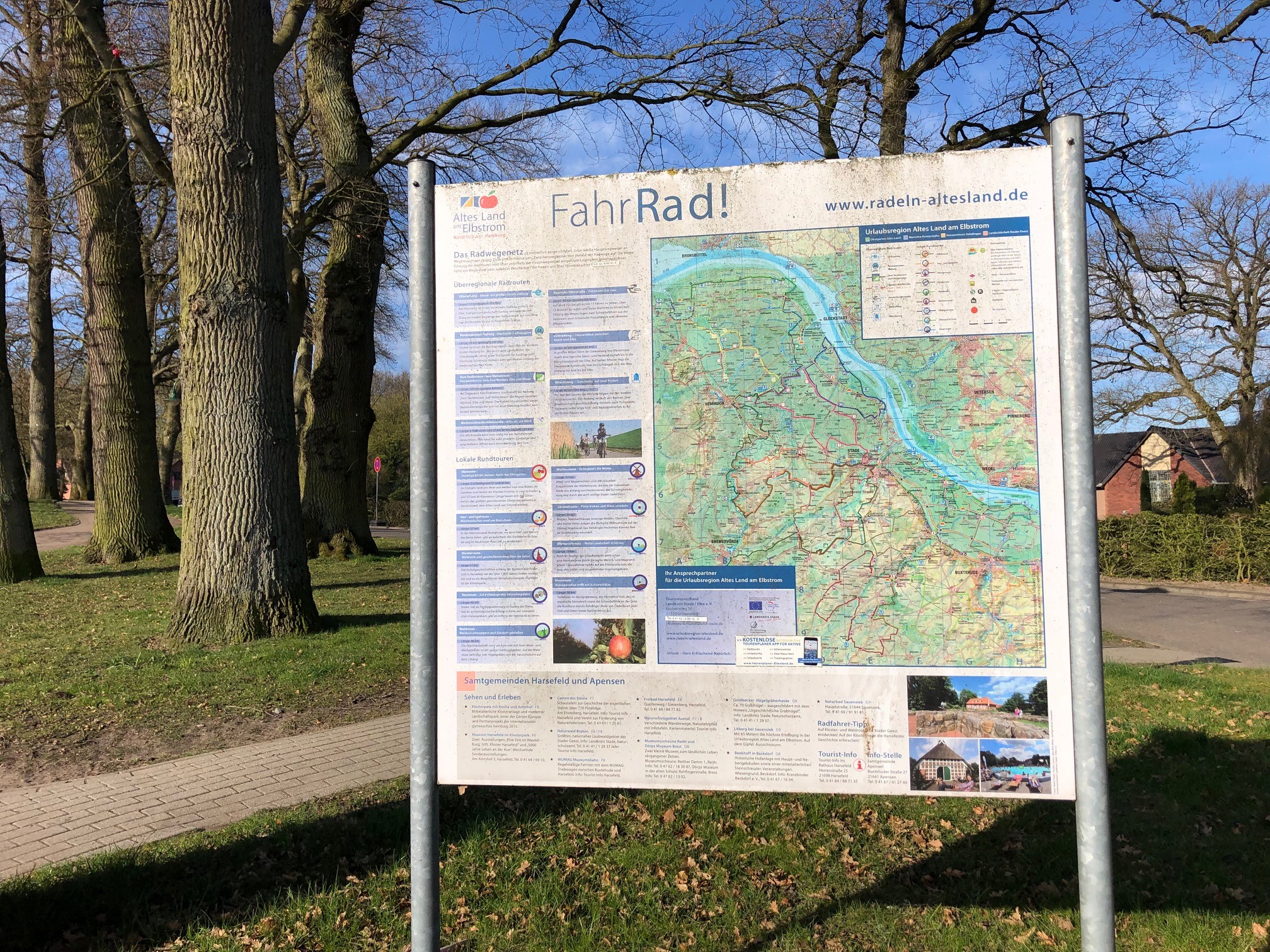 Fahrrad Tafel Rathaus Harsefeld